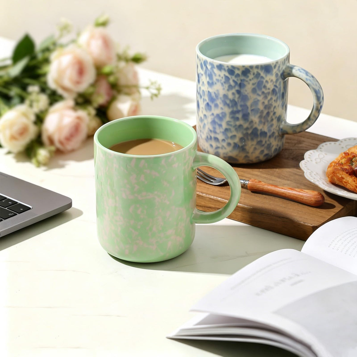 Nordly 17oz Ceramic Coffee Mugs – Set of 4