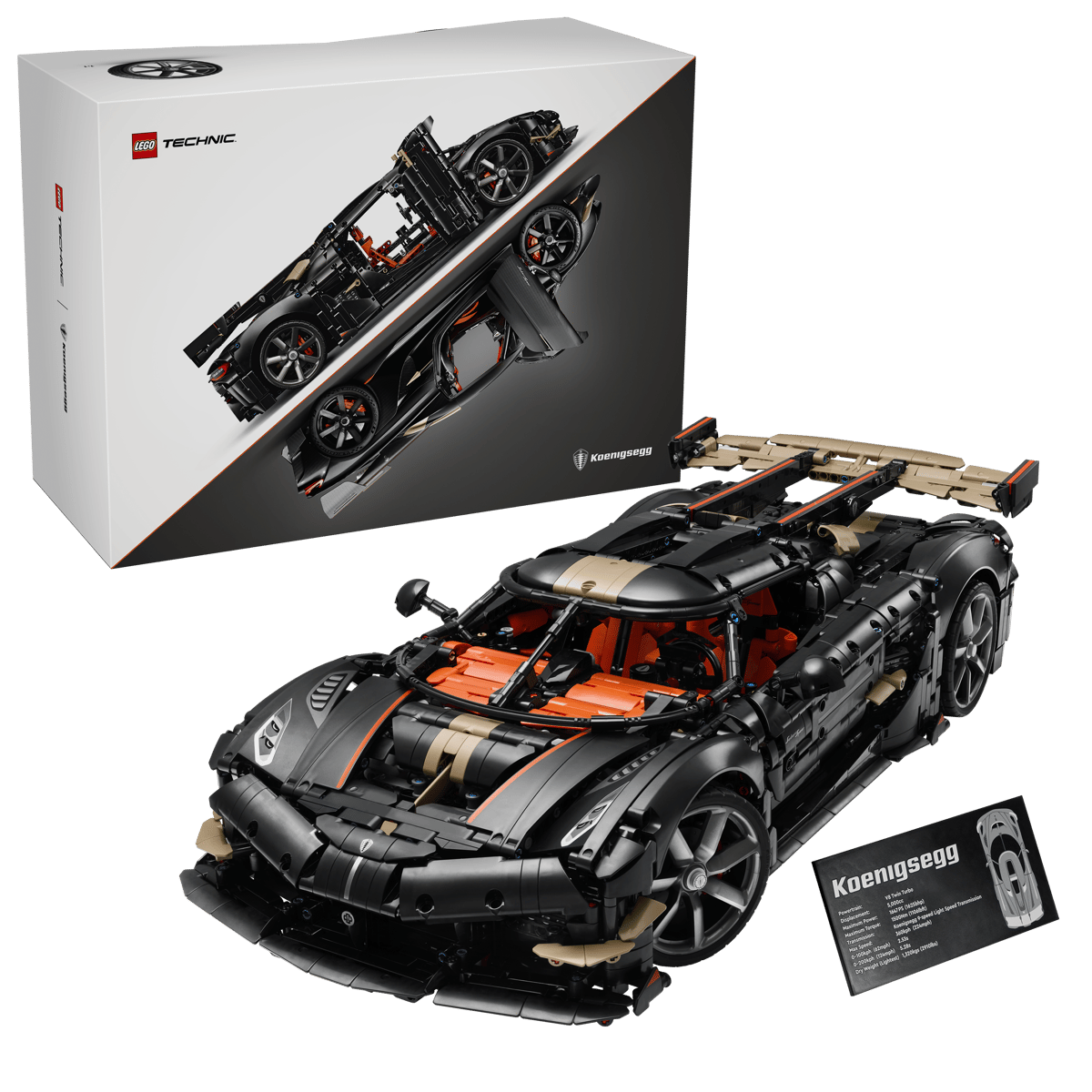 LEGO Technic 42232 Koenigsegg Sadair's Spear Megacar