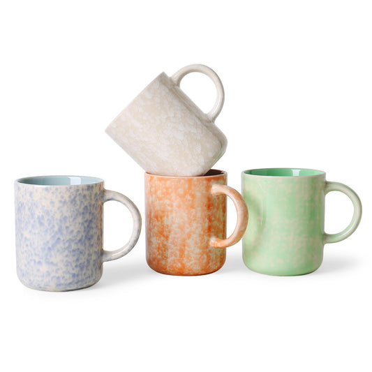 Nordly 17oz Ceramic Coffee Mugs – Set of 4