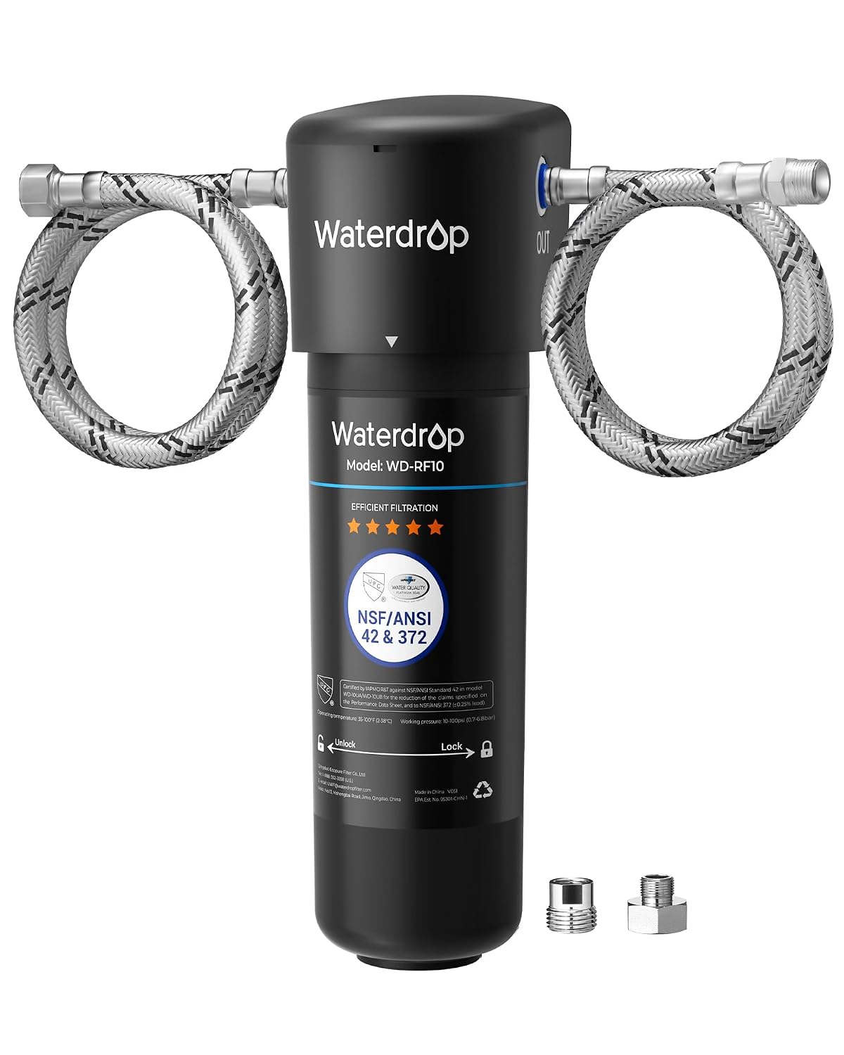 Waterdrop 10UA Under Sink Water Filter System, 11000 Gallons Capacity