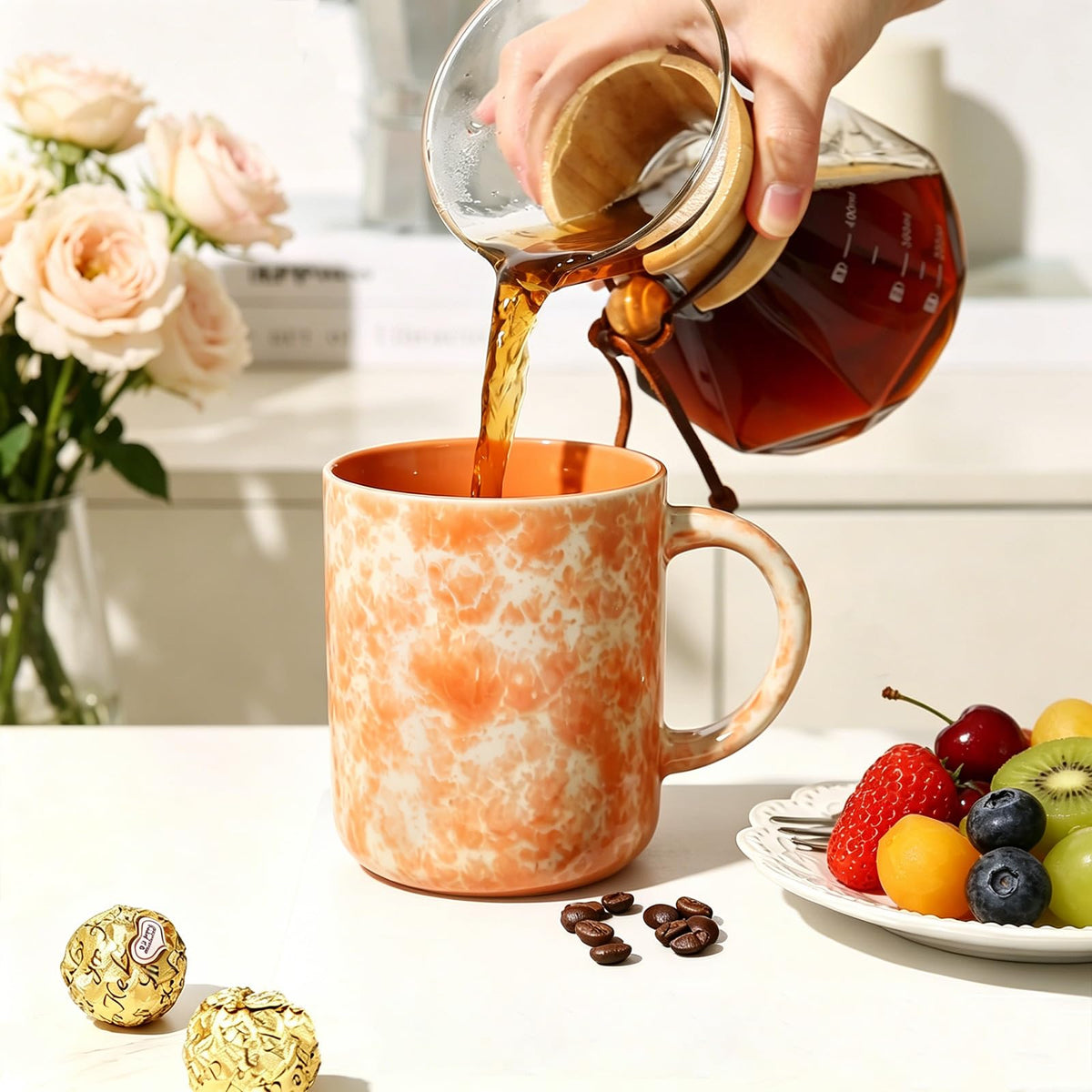Nordly 17oz Ceramic Coffee Mugs – Set of 4