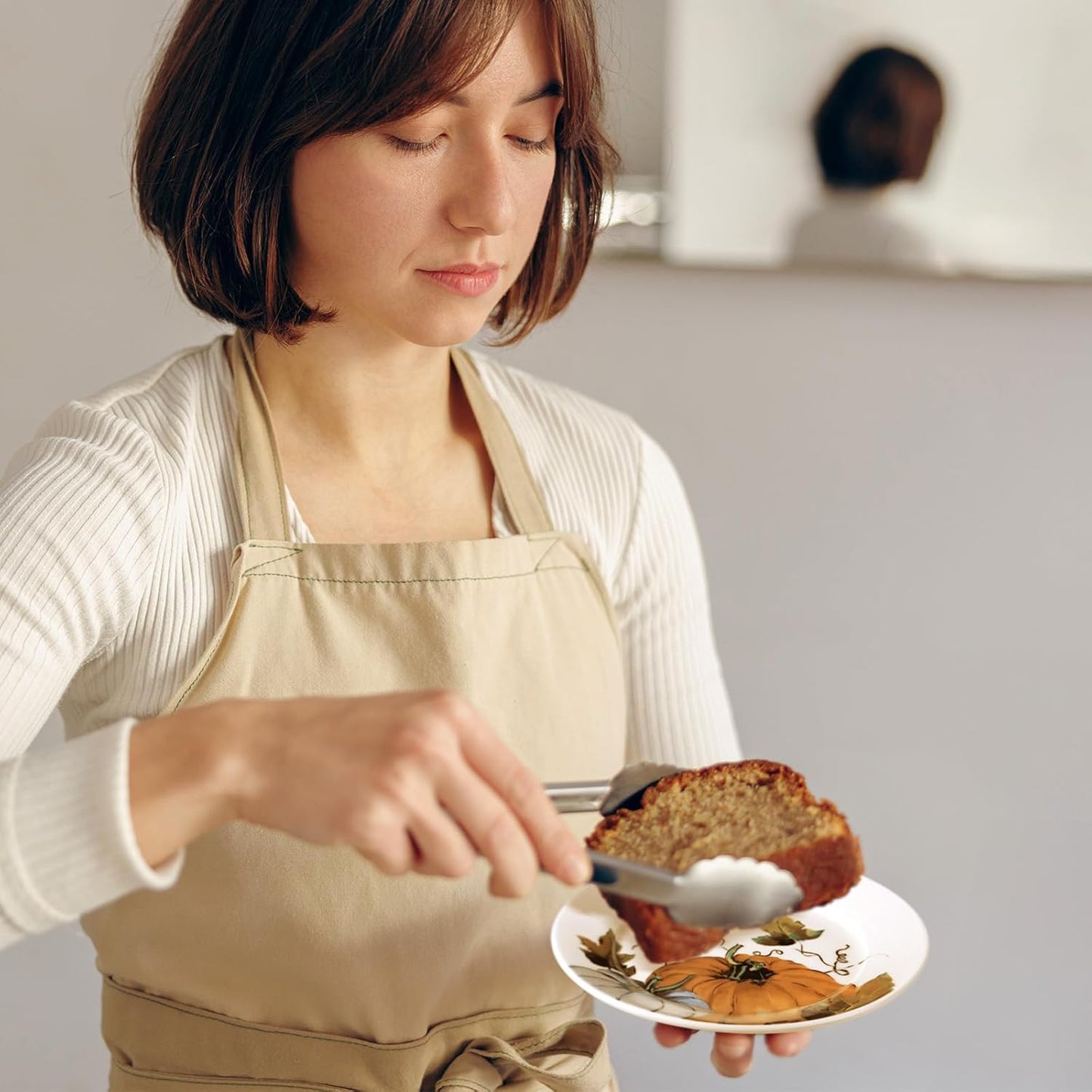 Fall Pumpkin Ceramic Plates – Set of 6, 6 Inch | Nordly