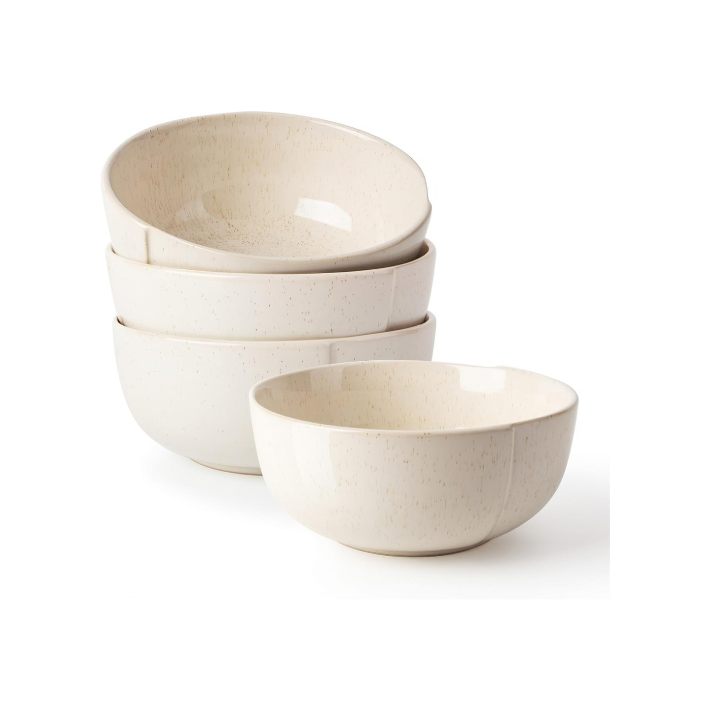 Large Ceramic Soup Bowls 32oz – Sesame Glaze, Set of 4 | Nordly