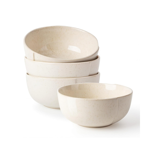 Large Ceramic Soup Bowls 32oz – Sesame Glaze, Set of 4 | Nordly