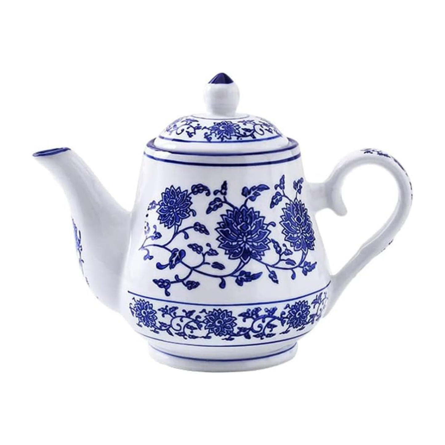 Blue & White Ceramic Small Teapot 16.5oz | Nordly
