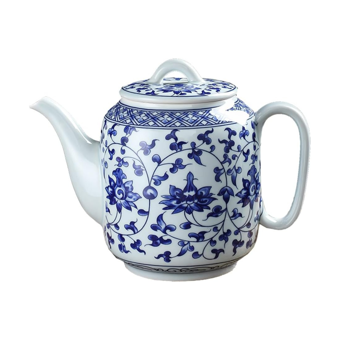 Blue & White Ceramic Teapot 28oz | Nordly
